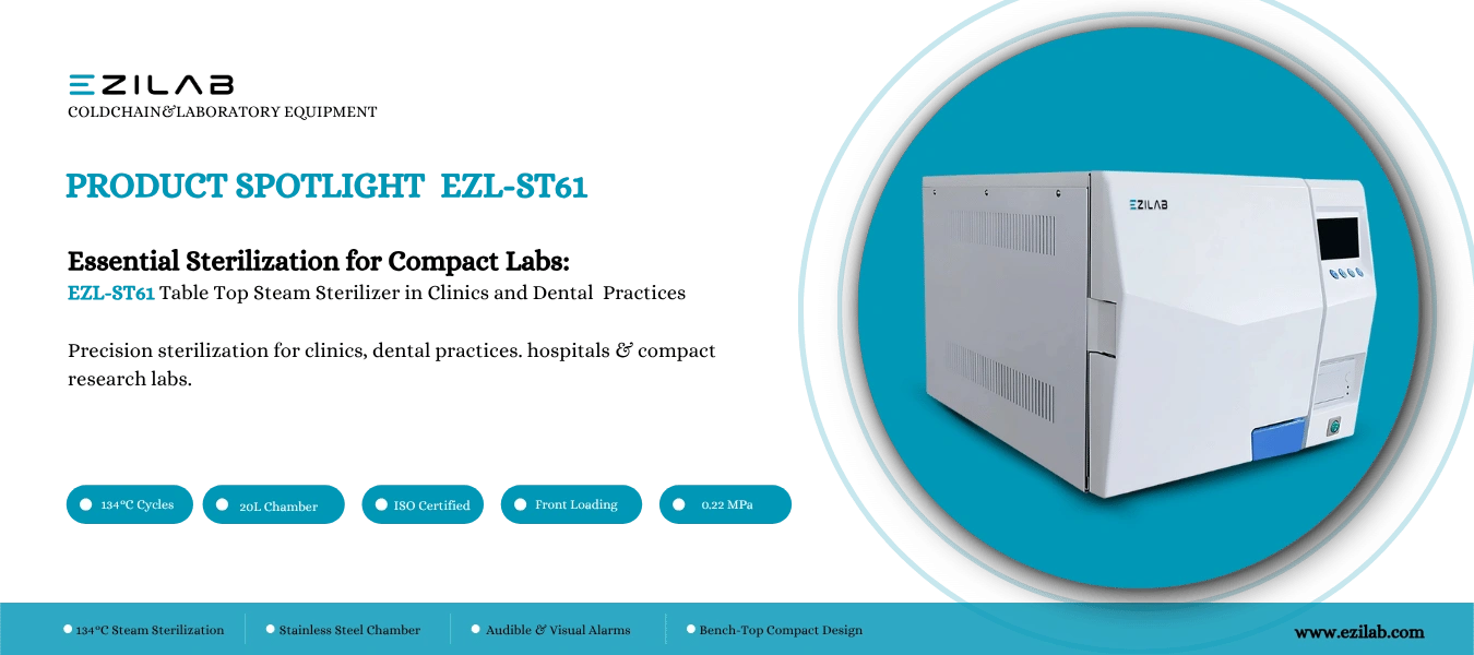 Essential Sterilization for Compact Labs Key Applications of the EZL ST61 Table Top Steam Sterilizer