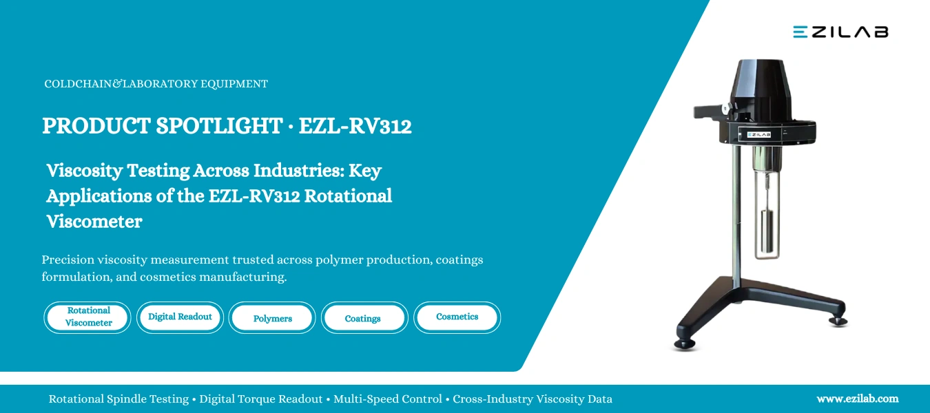 Viscosity Testing Across Industries Key Applications of the EZLRV312 Rotational Viscometer for Pol
