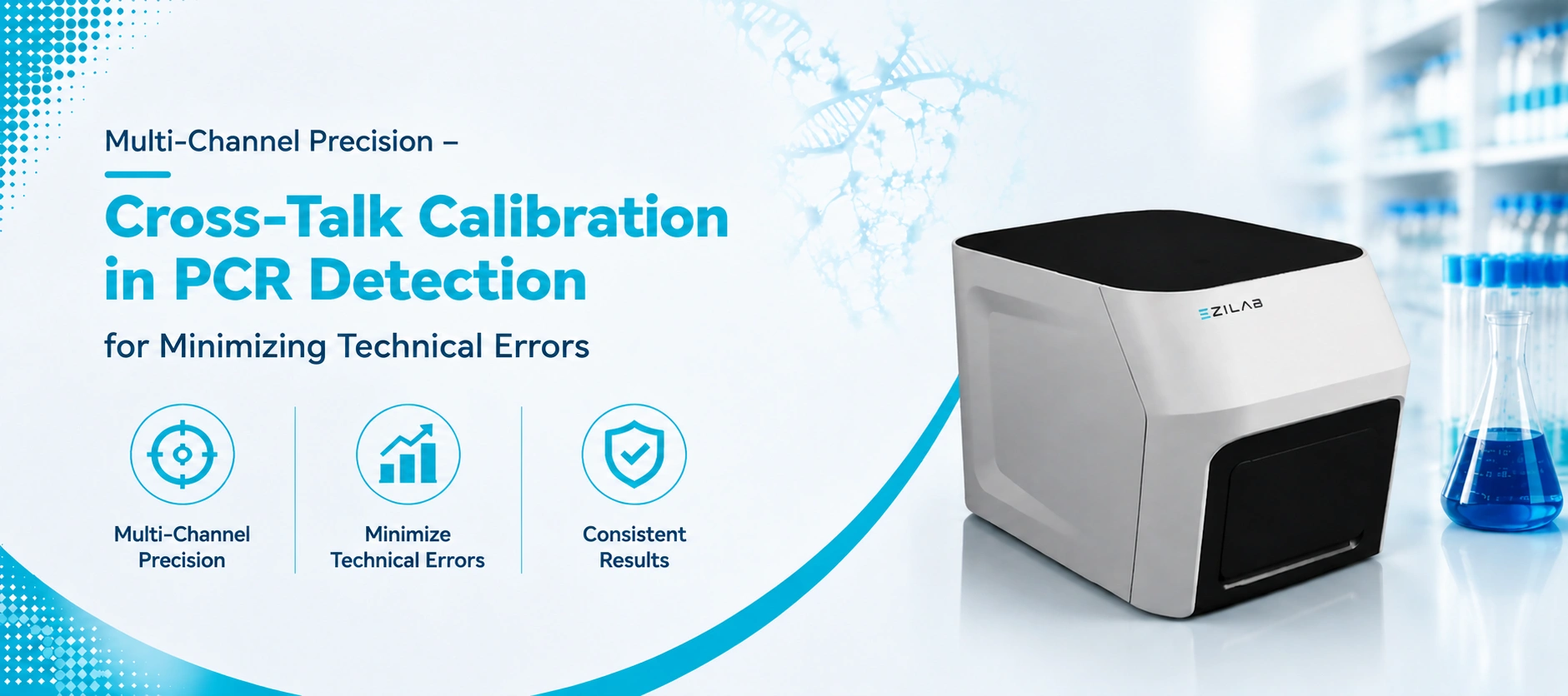 Multi Channel Precision with Cross Talk Calibration in PCR