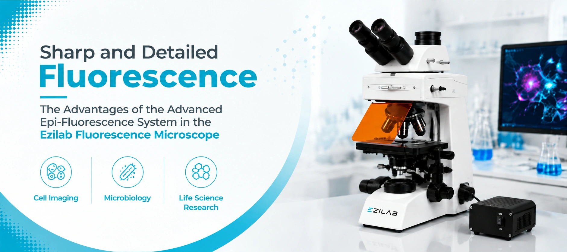 Sharp and Detailed Fluorescence Advantages of Advanced Episcopic Epi Fluorescence System