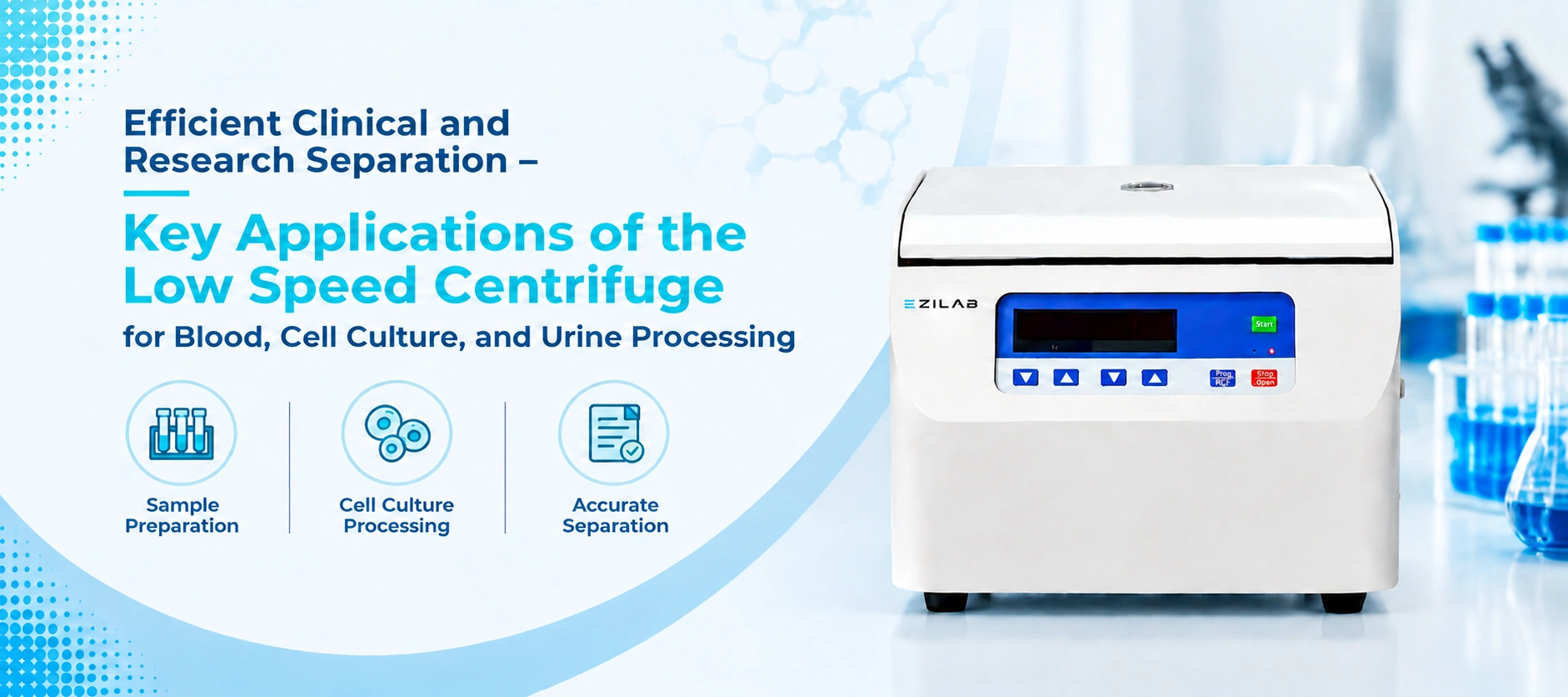 Low Speed Centrifuge for Blood and Cell Processing