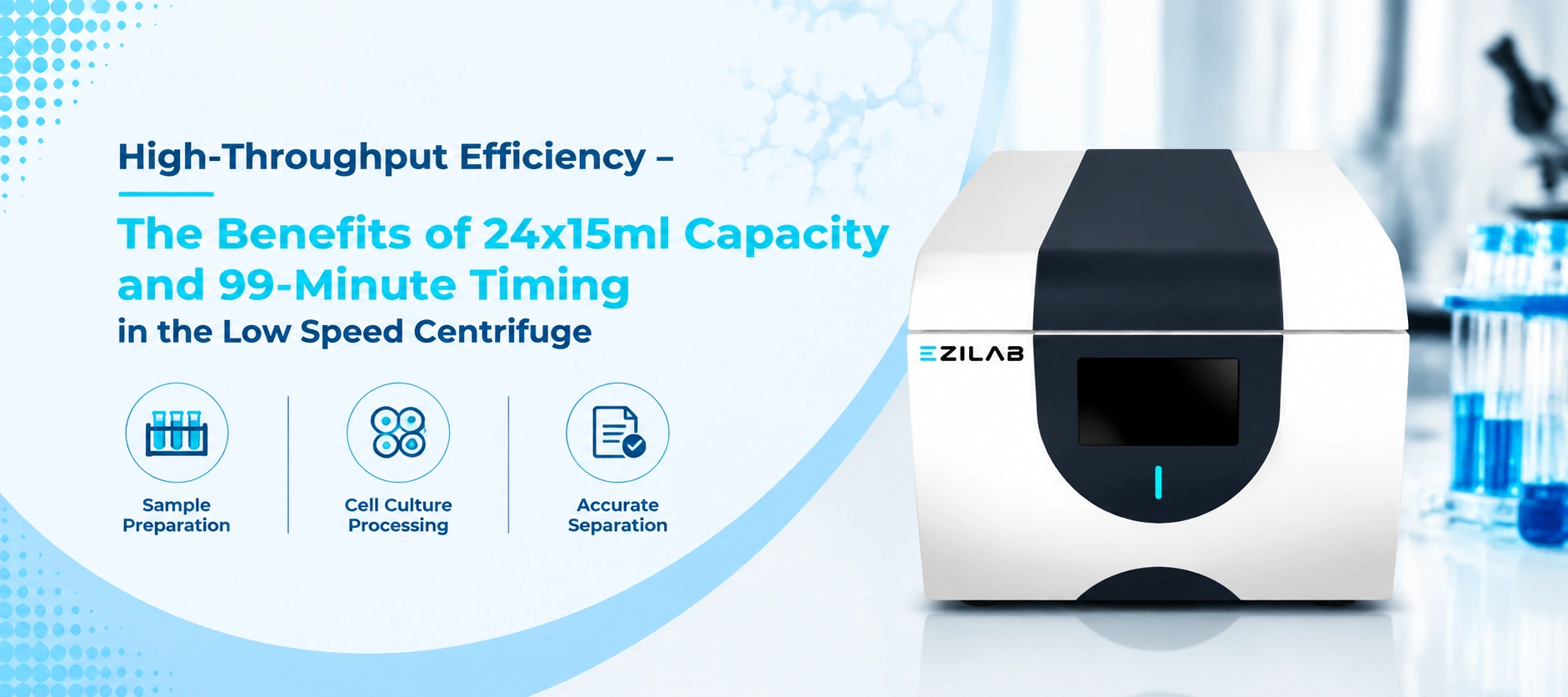 High Capacity Low Speed Centrifuge Efficiency
