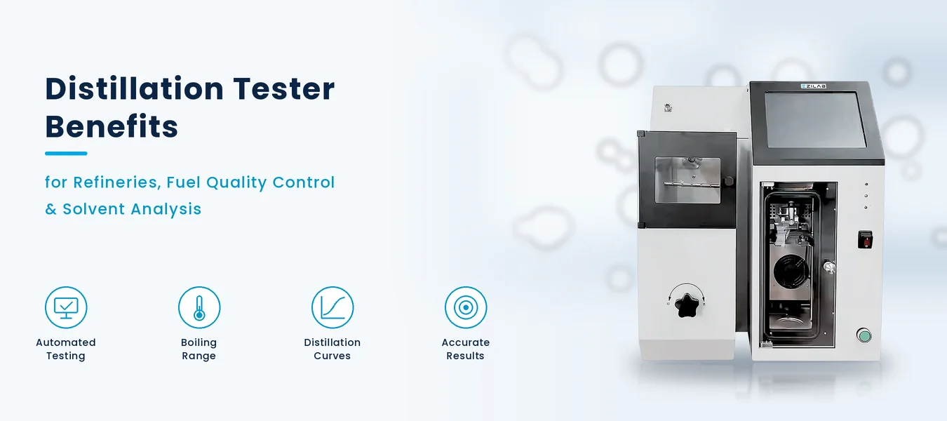 Distillation Tester Benefits Automated Boiling Range Determination Accurate Distillation Curves