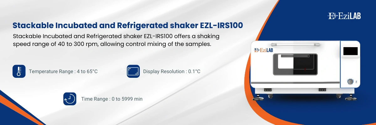 Stackable Incubated and Refrigerated shaker EZL-IRS100 